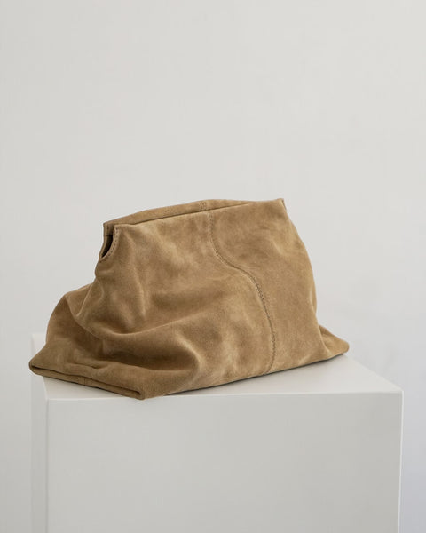 Borsa Clay Suede Beige