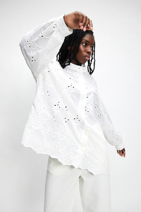 White Embroidery Shirt
