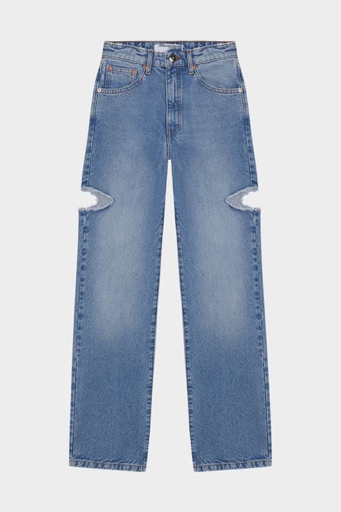 Jeans Strappo Light Blue