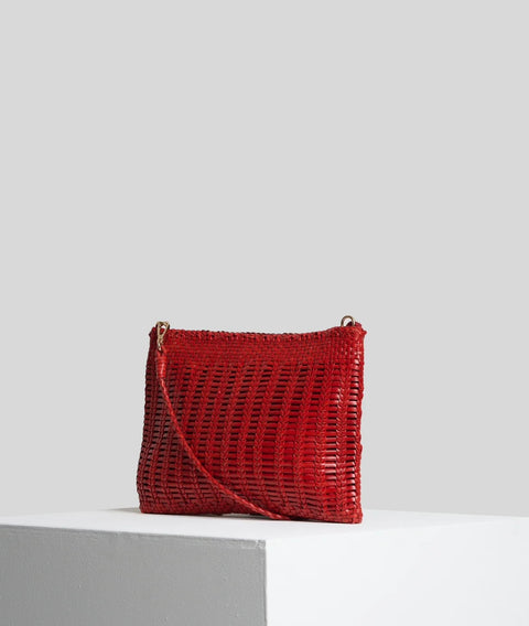 Borsa Pochette Pelle Rosso