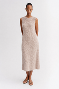 LUMINA – Abito Textured con Sottoveste