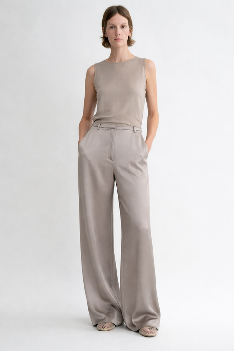 PANTALONE SATIN AMPIO