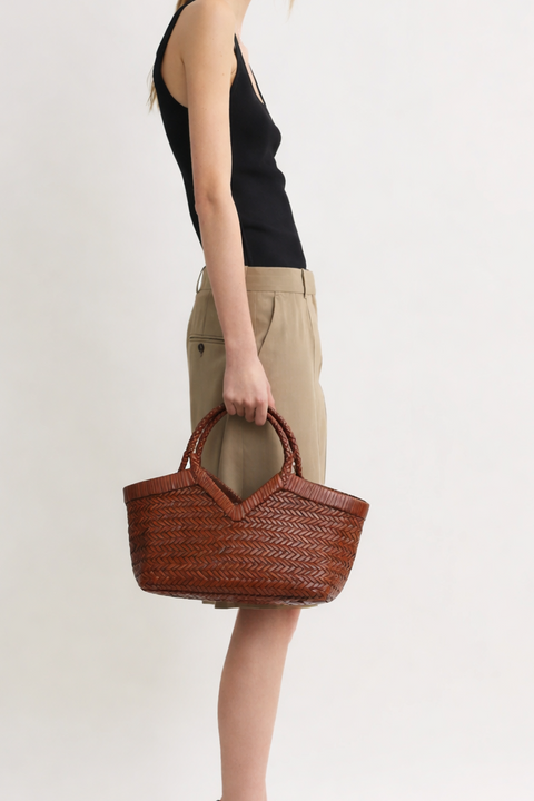 MONET – Borsa Intrecciata in Pelle