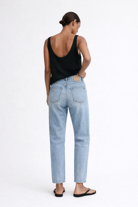 Straight Crop Denim