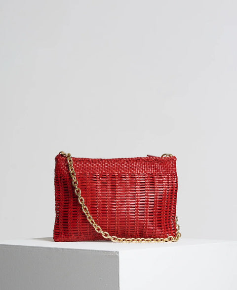 Borsa Pochette Pelle Rosso