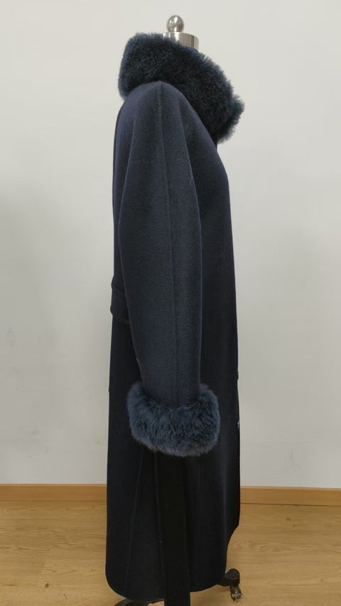 Cappotto Bianca Navy