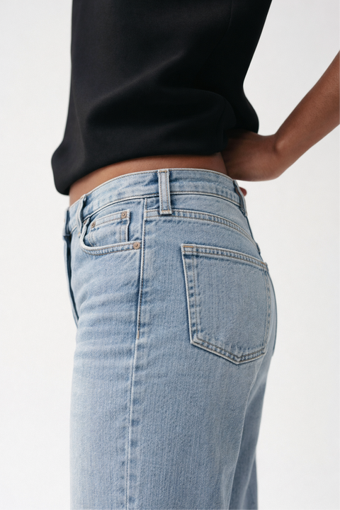 Straight Crop Denim