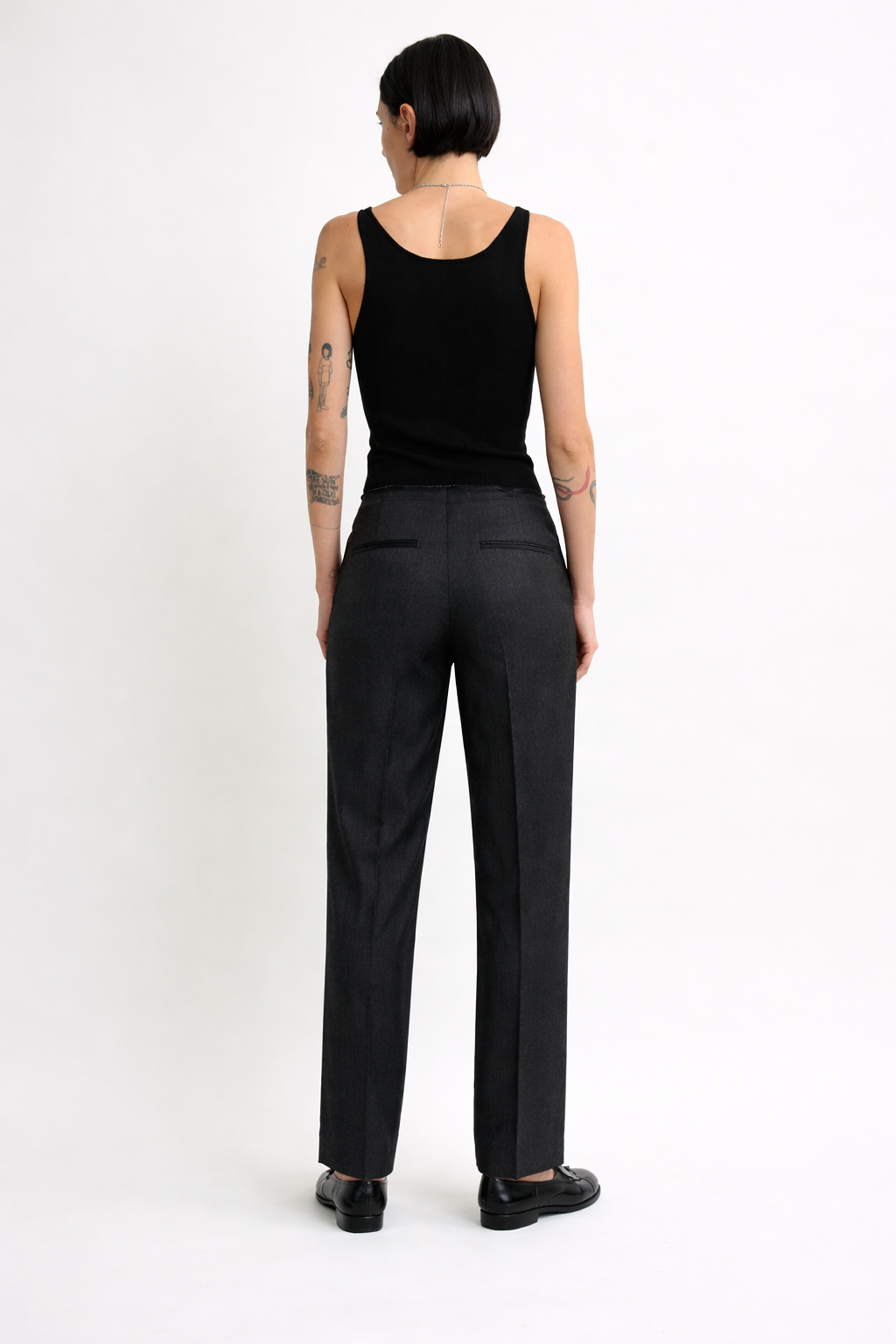 NOIR – Pantalone Sartoriale in Lana e Viscosa