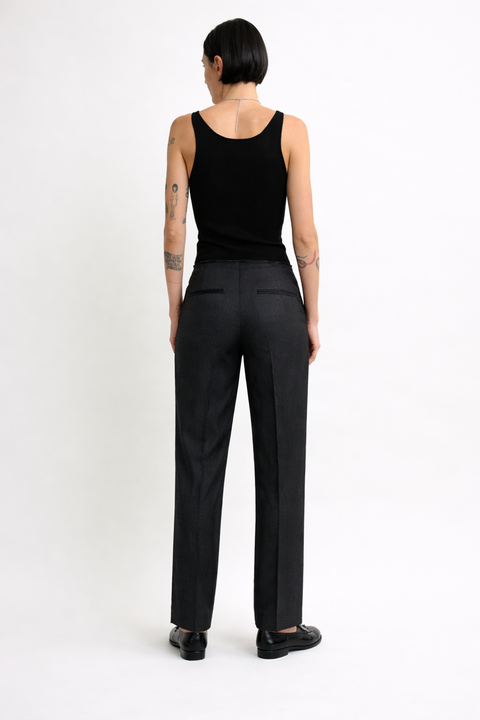 NOIR – Pantalone Sartoriale in Lana e Viscosa