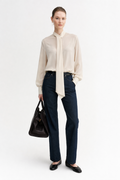 ELEGANCE – Camicia con Sciarpina in Viscosa