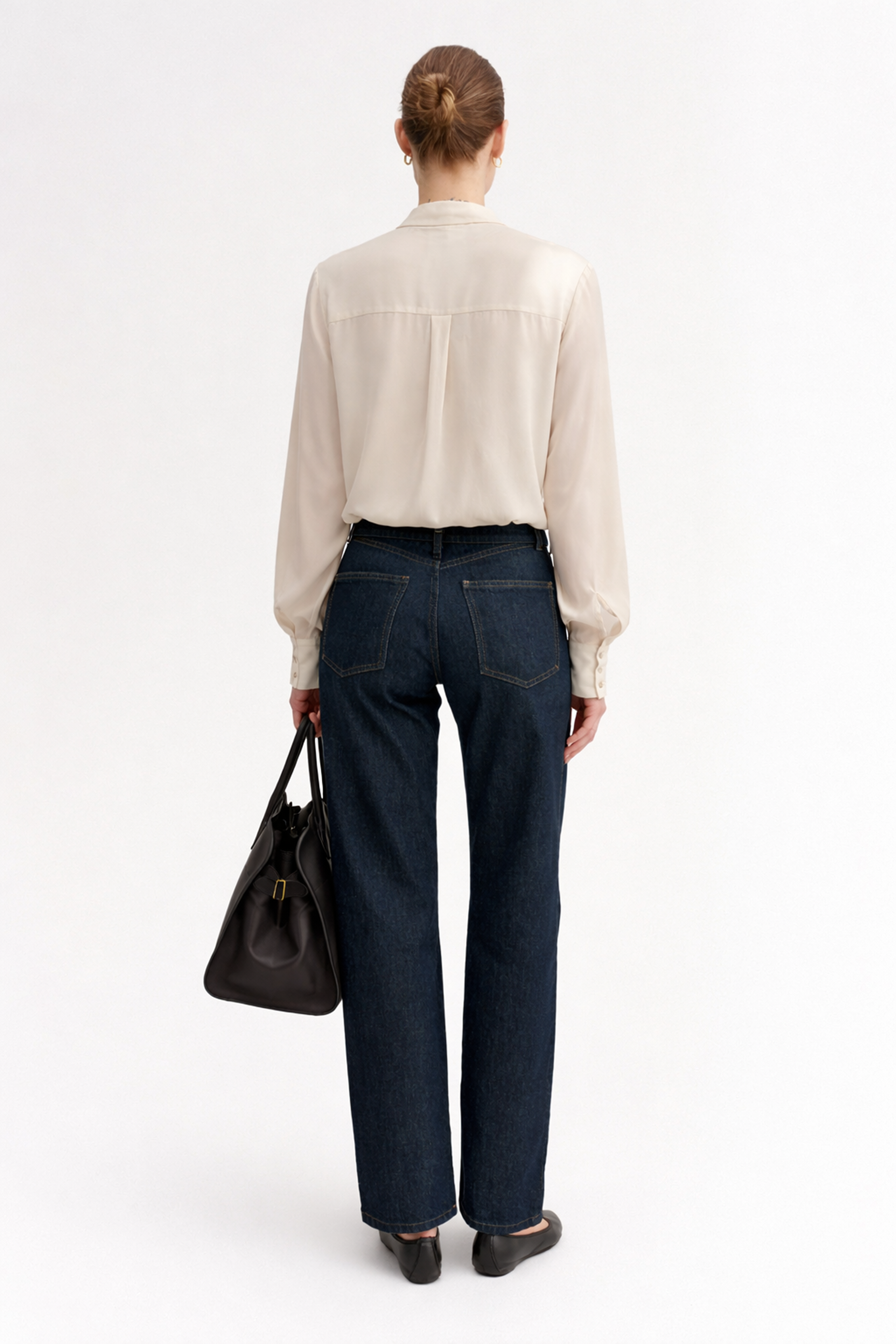ELEGANCE – Camicia con Sciarpina in Viscosa