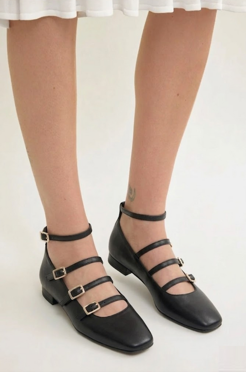 STRAP BALLET – Ballerina in Pelle con Cinturini