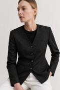 NOIR – Blazer Sartoriale in Lana e Viscosa