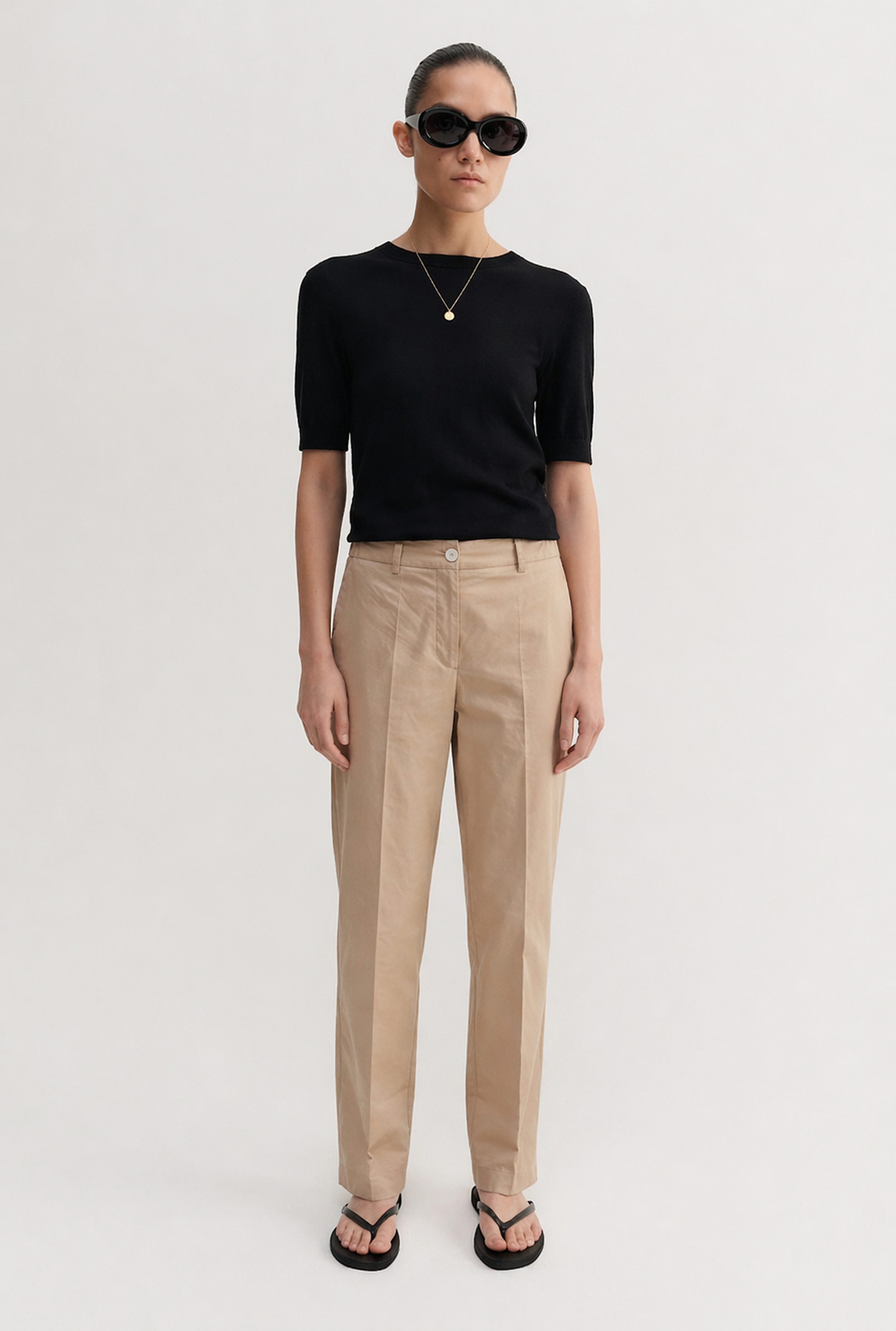 Pantalone Essenziale in Cotone