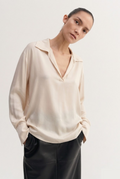 SOFT COLLAR – Blusa in Rayon